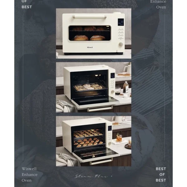 49db5194495862781ba213a9e6f815ae.webp Wiswell Enhanced Steam Plus Convection Oven Baking 40L Cream