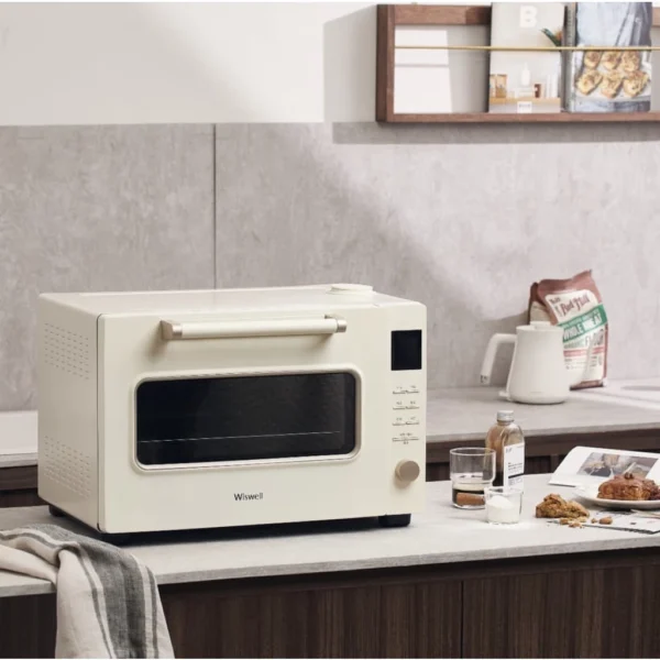5609e3093ec2b4ccb6f55b1083f9543e.webp Wiswell Enhanced Steam Plus Convection Oven Baking 40L Cream