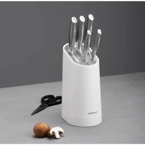 ef6b76cae48151cfc271a243eaed4316.webp Lock Lock Chef Collection Detachable Kitchen Knife Block Set White