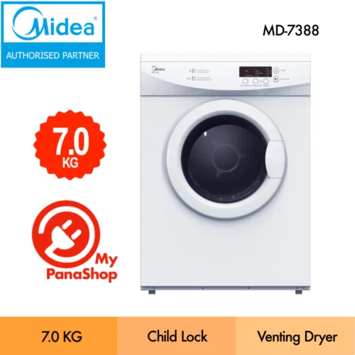 Midea Temperature Sensor Vented Clothes Dryer  MD 7388 MD7388