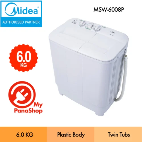 my-11134207-7qukz-les2tv6p5ys4e2.webp Midea Pensonic Twin Tub Washer Semi Auto Washing Machine Promo MSW 6008P PWS 6005X