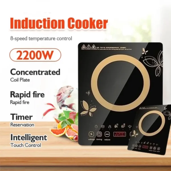 Sharp Induction cooker 2200W Waterproof and scratch resistant panel Multi functional Induction cooker