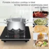 ELBA Ceramic Induction Cooker  Multifunctional Induction Cooker  2200W   Touchscreen LED Display  Black