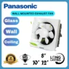 Panasonic High Quality Window Glass Wall Mounted Exhaust Fans  8  10  12  EF8001   EF1001   EF1201