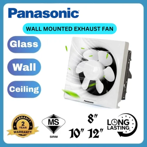 Panasonic High Quality Window Glass Wall Mounted Exhaust Fans  8  10  12  EF8001   EF1001   EF1201