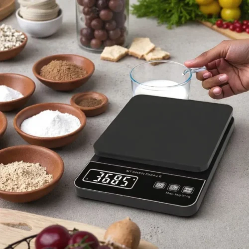 10KG Battery Power Source High Accuracy White Digital Kitchen Scales 10kg 1g Max Weighing Capacity Food Weighing Scale