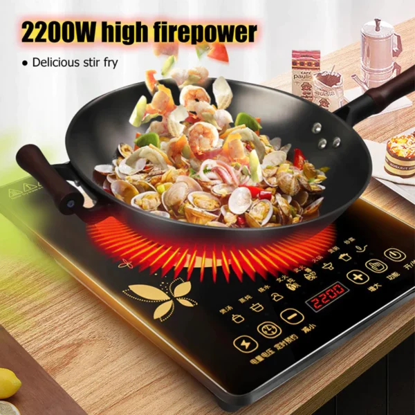 Sharp Induction cooker 2200W Waterproof and scratch resistant panel Multi functional Induction cooker