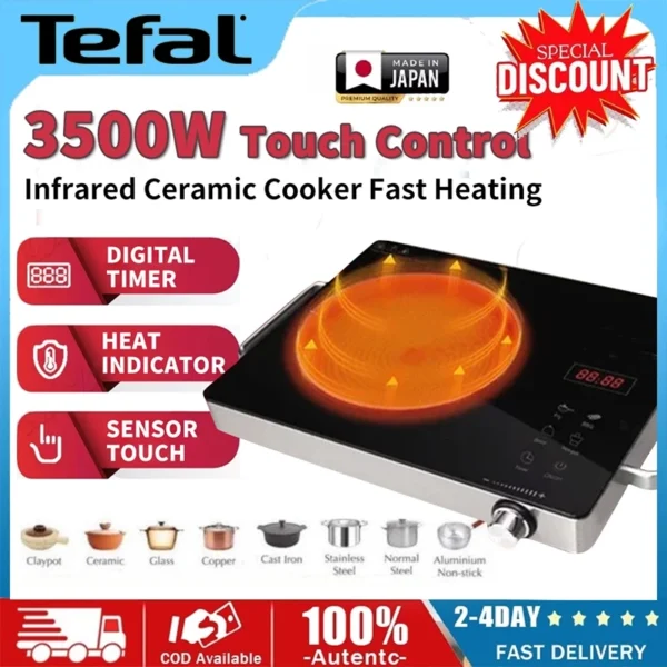 Electric Stove Inverter Induction Cooker Ceramic Infrared Electric Cooker Single Burner Suitable for any pot