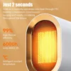 Toshiba Mini Electric Heater Portable Desktop Fan Heater  Fast Heating  Suitable for Home  Office  and Dormitory Use