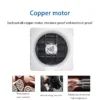 ELBA Wall Mounted Ventilation Fan    5 Blade PVC Exhaust Fan for Bedroom  Living Room  and Bathroom
