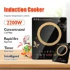 Toshiba 2200W Induction Cooker Electric Stove Portable Cooktop Touch Button 5 Function Dapur Memasak