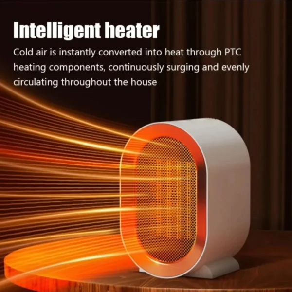 Toshiba Mini Electric Heater 1200W Powerful Portable Tabletop Heater Fast Heating Quiet Circulating  Air Fan Office