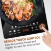 Elba 2200W Induction Cooker  Portable Cooktop  Touch Buttons  5 Functions  Dapur Memasak Waterproof Touch Control