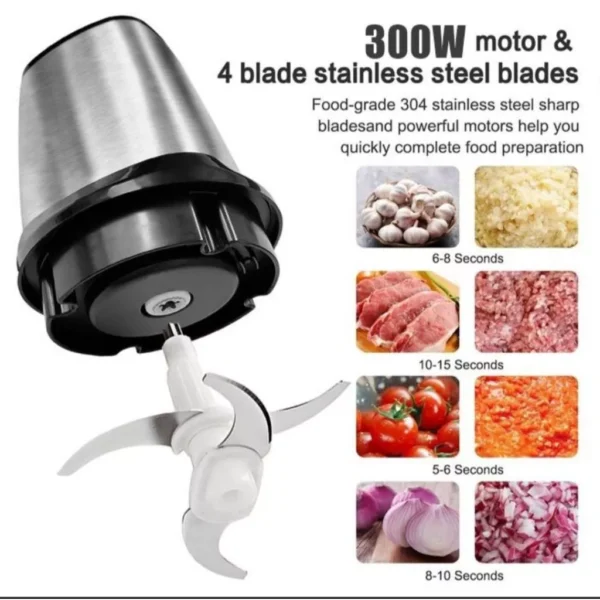 Toshiba2 3L Stainless Steel Meat Grinder Chopper Blender Food Processor Daging Pengisar