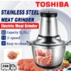 Toshiba2 3L Stainless Steel Meat Grinder Chopper Blender Food Processor Daging Pengisar