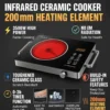 Toshiab 3500W Super Fast Heating Ceramic Cooker Infrared All Pots Touch Screen Control Periuk Induksi Seramik
