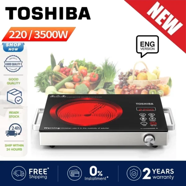 TOSHIBA 3500W Japan Electric Ceramic Stove Original Burner Infrared Induction Cooker Touch Screen Multifunction Ceramic