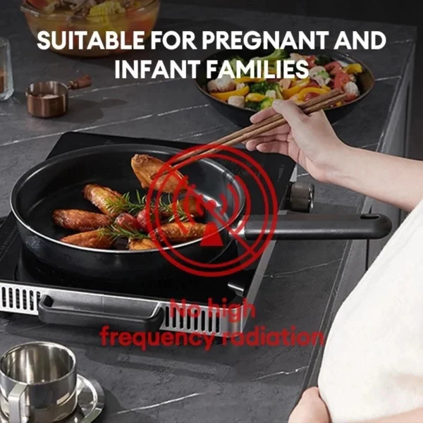 Infrared Ceramic Cooker 3500W   Fast Heating   No EM Radiation   All Cookware Compatible   Touch   Knob