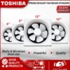 Toshiba  8 10 30 cm  Wall Mounted Exhaust Fan   Kipas Ekzos         Household Ventilation Fan