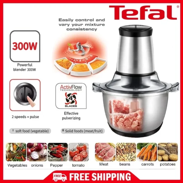 Food Chopper Meat Grinder Home Electric Blender Processor Blend Fresh Meat Vege Mesin Pengisar