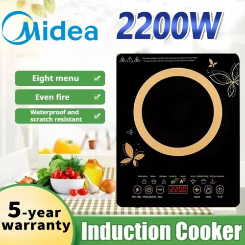 Midea 2200w multi function touch screen induction cooker high power fire boiler cooking stove