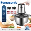 Panasonic 2L 3L Stainless Steel Electric Meat Mincer Chopper Food Processor Blender Grinder Pengisar Daging Sayur Besi T