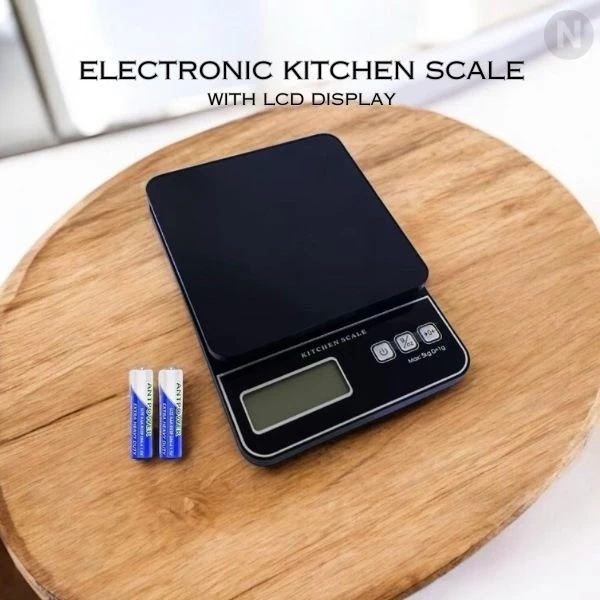 10KG Battery Power Source High Accuracy White Digital Kitchen Scales 10kg 1g Max Weighing Capacity Food Weighing Scale