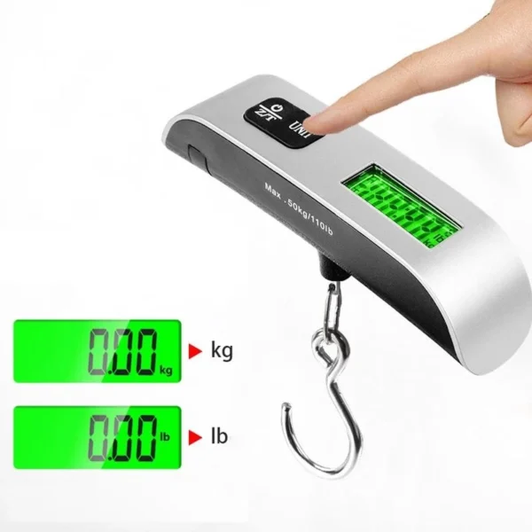 Travel 50kg 110lb Luggage Scale Electronic Digital Scale Portable Handheld Suitcases Hanging Scale Weight Balance