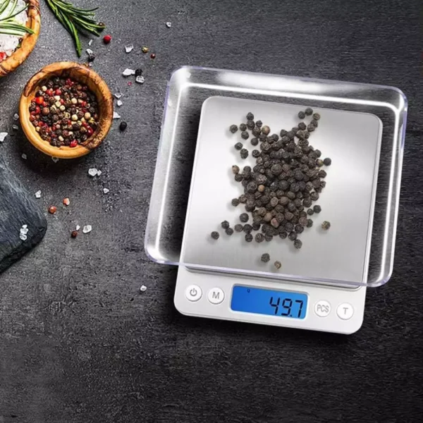 3KG Portable Mini Electronic Digital Scales Kitchen Precision Jewelry Weight Balance Gold Gram Scale Kitchenware
